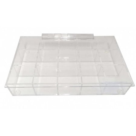 Acrylic Compartment Box, 15 Space